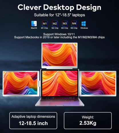 FOPO Triple Portable Monitor Extender