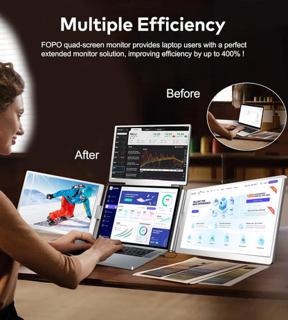 FOPO Triple Portable Monitor Extender