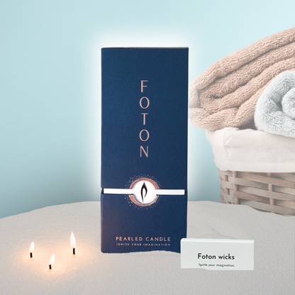 Foton Pearled Candle – Scented White