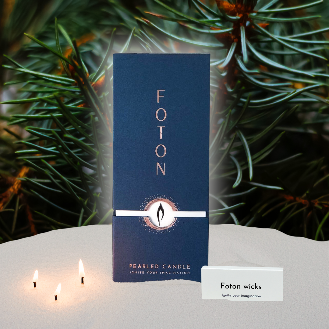 Foton Pearled Candle – Scented White