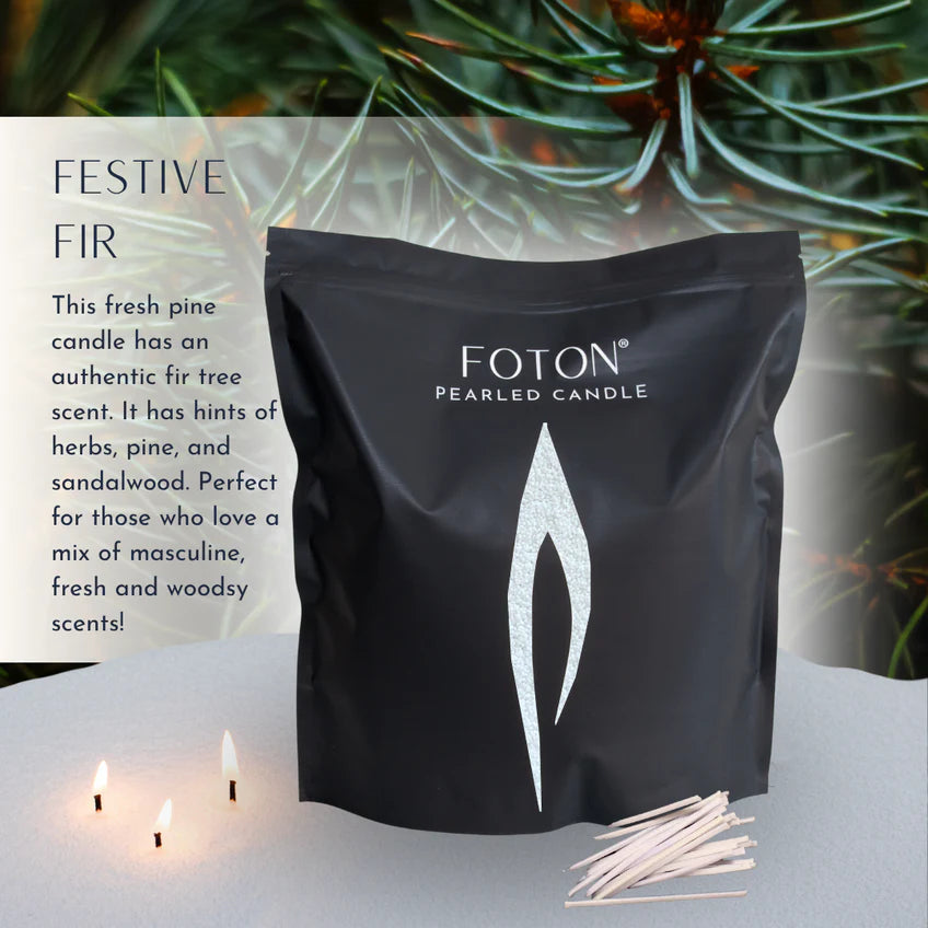 Foton Pearled Candle – Scented White