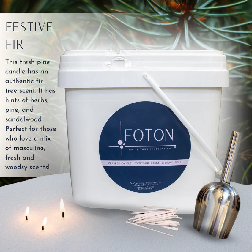 Foton Pearled Candle – Scented White