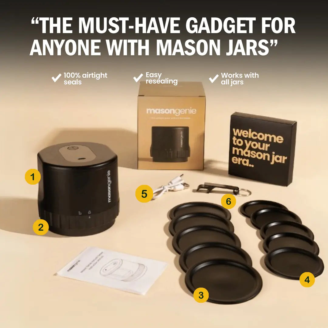 Mason Genie - Vacuum Sealer Kit