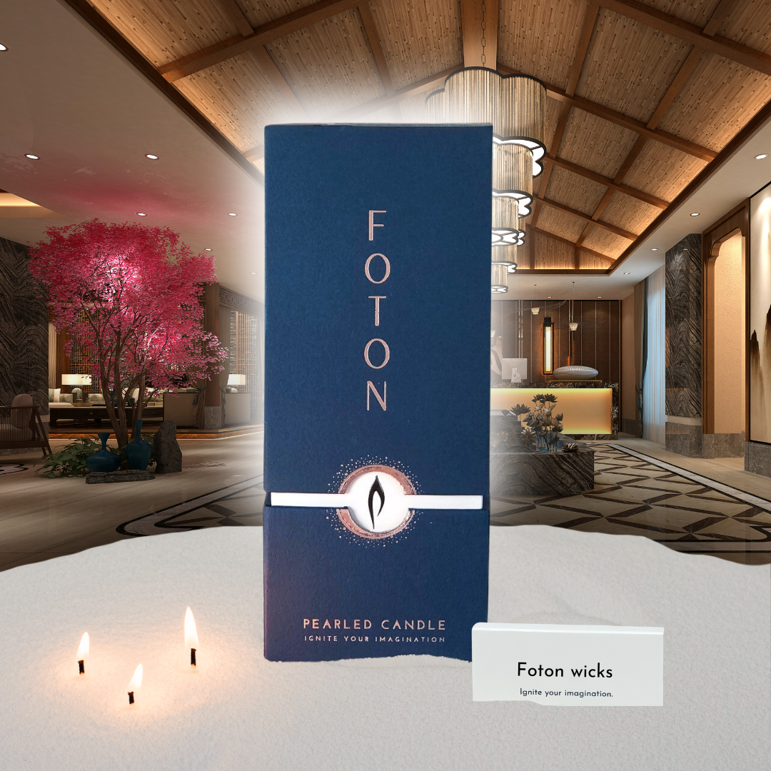 Foton Pearled Candle – Scented White