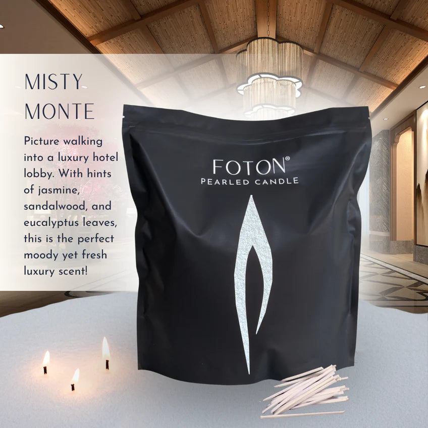 Foton Pearled Candle – Scented White