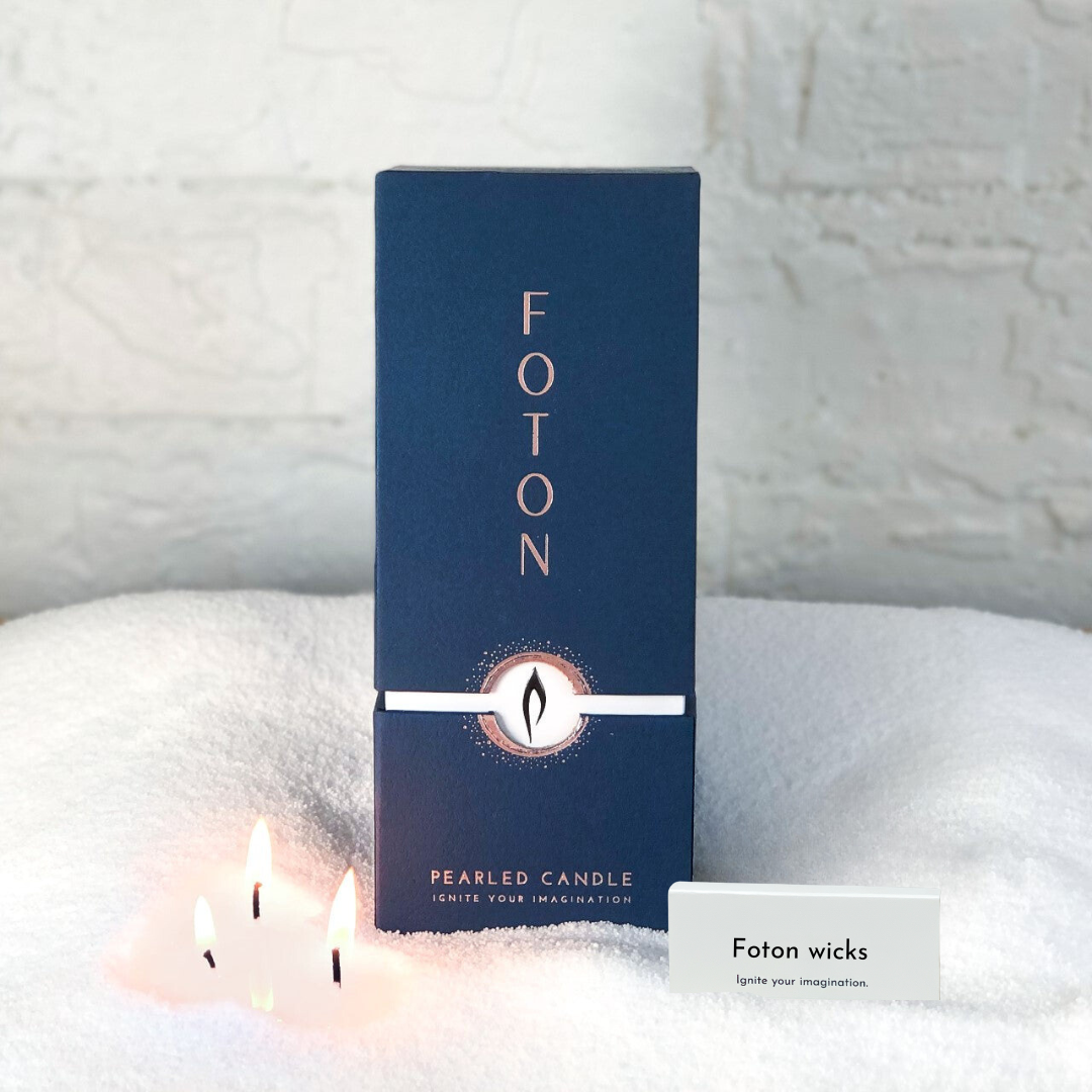 Foton Pearled Candle – Scented White