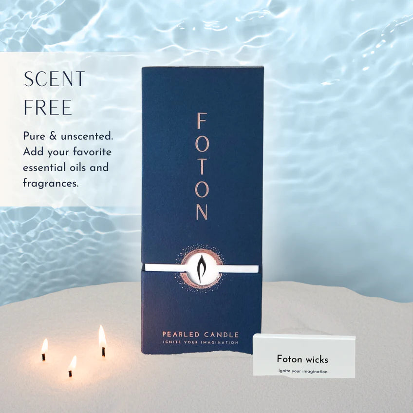 Foton Pearled Candle – Scented White