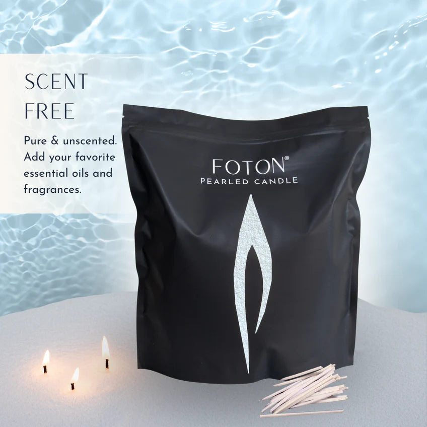 Foton Pearled Candle – Scented White