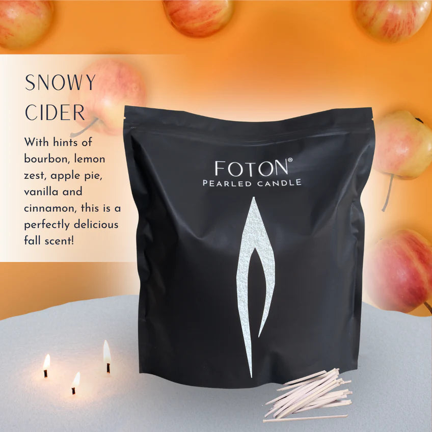 Foton Pearled Candle – Scented White