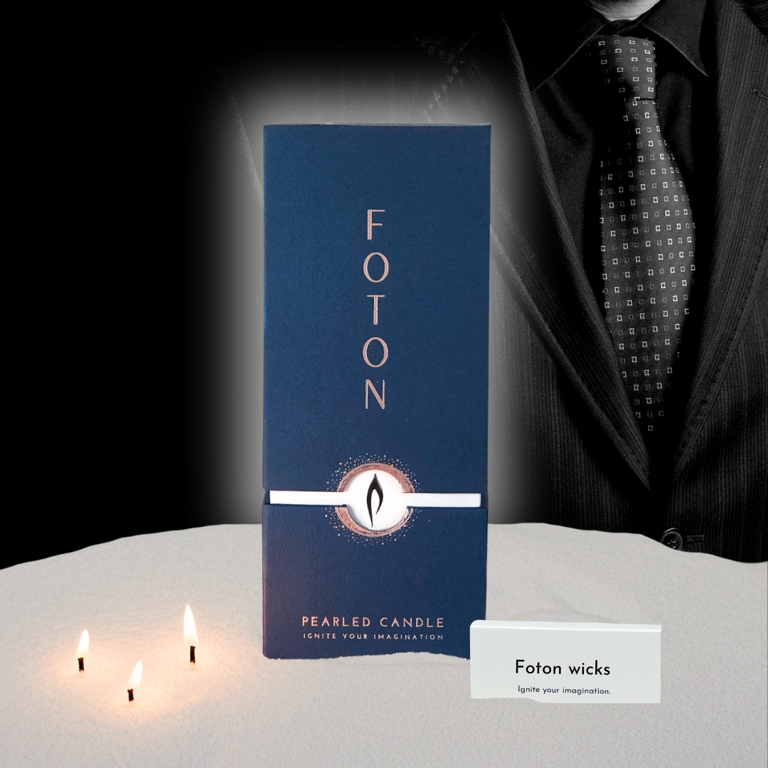 Foton Pearled Candle – Scented White