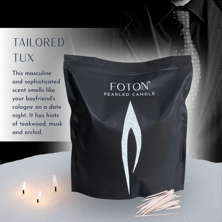 Foton Pearled Candle – Scented White