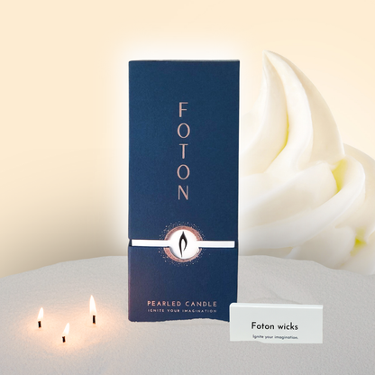 Foton Pearled Candle – Scented White