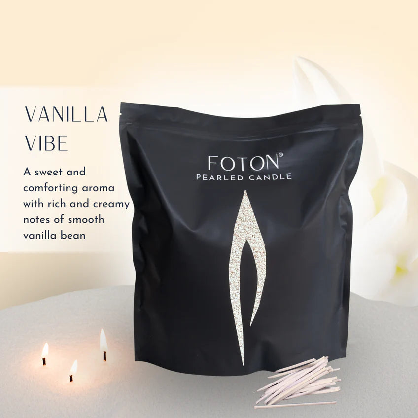 Foton Pearled Candle – Scented White