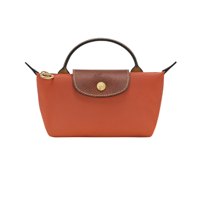 Longchamp Mini Le Pliage Handbag- Strap Included Brick