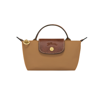 Longchamp Mini Le Pliage Handbag- Strap Included Bronze