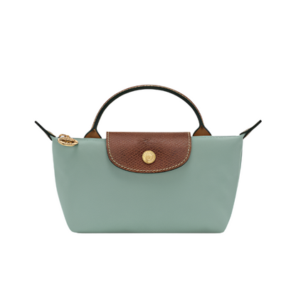 Longchamp Mini Le Pliage Handbag- Strap Included Celadon
