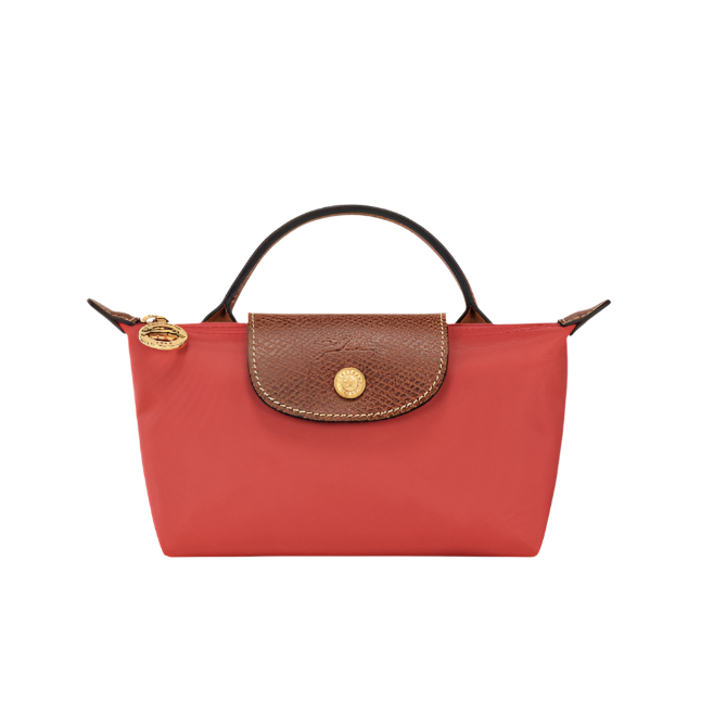 Longchamp Mini Le Pliage Handbag- Strap Included Red